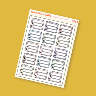 Detailed Appointment Boxes