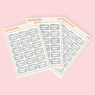 Simple Bill Due Boxes