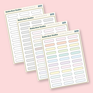 Dashed Quarter Boxes