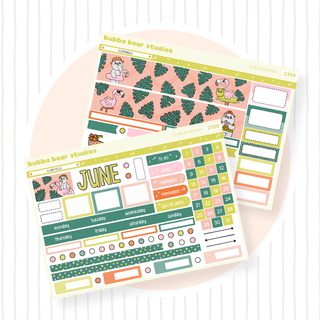 2023 - Hobonichi Cousin Monthly June Bubba Bear Studios 2023 - Hobonichi Cousin Monthly