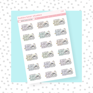 Having the Best Day Bear Colorful Bubba Bear Studios Having the Best Day Bear Stickers