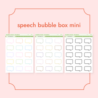 Speech Bubble Box Bubba Bear Studios Speech Bubble Box Stickers