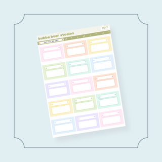 Daisy Title Bar Boxes Bubba Bear Studios Daisy Title Bar Boxes Stickers