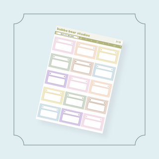 Daisy Title Bar Boxes Bubba Bear Studios Daisy Title Bar Boxes Stickers