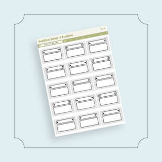 Daisy Title Bar Boxes Bubba Bear Studios Daisy Title Bar Boxes Stickers