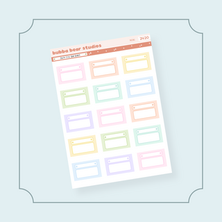 Daisy Title Bar Boxes Bubba Bear Studios Daisy Title Bar Boxes Stickers