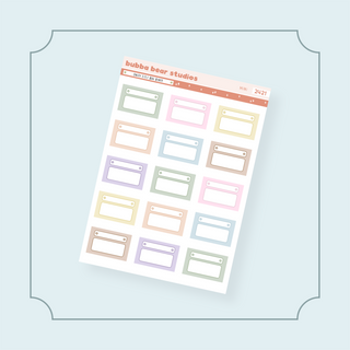 Daisy Title Bar Boxes Bubba Bear Studios Daisy Title Bar Boxes Stickers