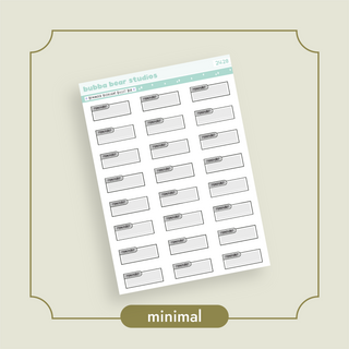 Reminder Highlight Bullet Box Mini Minimal Bubba Bear Studios Reminder Highlight Bullet Box Stickers