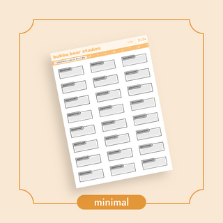 Appointment Highlight Bullet Box Mini Minimal Bubba Bear Studios Appointment Highlight Bullet Box Stickers