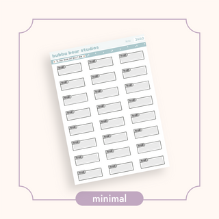 To Call Highlight Bullet Box Mini Minimal Bubba Bear Studios To Call Highlight Bullet Box Stickers
