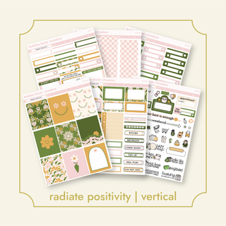 VERTICAL - Radiate Positivity VERTICAL Full Kit Bubba Bear Studios VERTICAL - Radiate Positivity Stickers