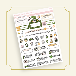 VERTICAL - Radiate Positivity VERTICAL Page 3 - Icons Bubba Bear Studios VERTICAL - Radiate Positivity Stickers