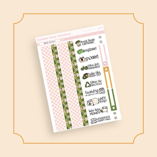 MINI - Radiate Positivity Page 3 - Washi and Text Bubba Bear Studios MINI - Radiate Positivity Stickers