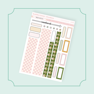 HOBONICHI COUSIN - Radiate Positivity Page 2 - Washi + Boxes Bubba Bear Studios HOBONICHI COUSIN - Radiate Positivity Stickers