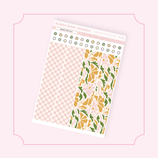 Hobonichi Cousin DAILY - Radiate Positivity Page 2 - Washi + Checklist Circles Bubba Bear Studios Hobonichi Cousin DAILY - Radiate Positivity Stickers