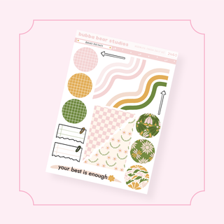 Hobonichi Cousin DAILY - Radiate Positivity Page 4 - Extras Bubba Bear Studios Hobonichi Cousin DAILY - Radiate Positivity Stickers