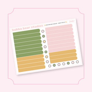 Hobonichi Cousin DAILY - Radiate Positivity Bubba Bear Studios Hobonichi Cousin DAILY - Radiate Positivity Stickers