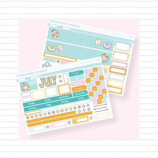 2023 - Hobonichi Cousin Monthly July Bubba Bear Studios 2023 - Hobonichi Cousin Monthly