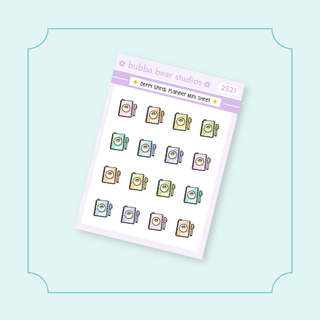 Derpy Spiral Planner Bubba Bear Studios Derpy Spiral Planner Stickers