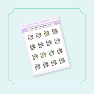 Derpy Spiral Planner Bubba Bear Studios Derpy Spiral Planner Stickers