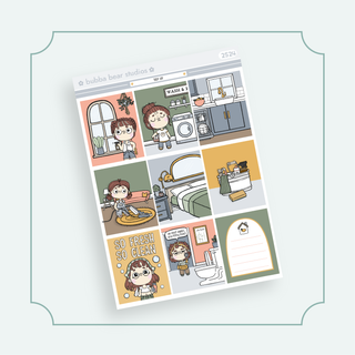 VERTICAL - Tidy Up VERTICAL Page 1 - Full Boxes Bubba Bear Studios VERTICAL - Tidy Up Stickers