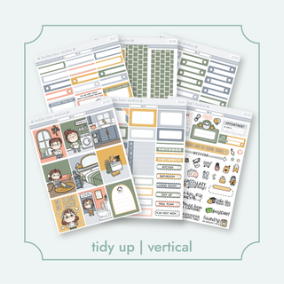 VERTICAL - Tidy Up VERTICAL Full Kit Bubba Bear Studios VERTICAL - Tidy Up Stickers
