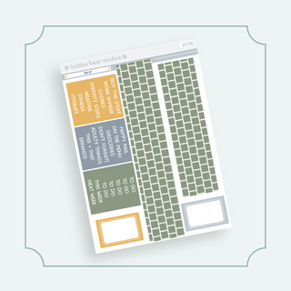 VERTICAL - Tidy Up VERTICAL Page 5 - Washi and Headers Bubba Bear Studios VERTICAL - Tidy Up Stickers