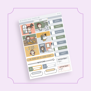 MINI - Tidy Up Bubba Bear Studios MINI - Tidy Up Stickers