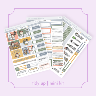 MINI - Tidy Up Bubba Bear Studios MINI - Tidy Up Stickers