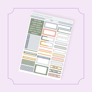 MINI - Tidy Up Bubba Bear Studios MINI - Tidy Up Stickers