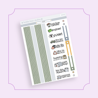 MINI - Tidy Up Bubba Bear Studios MINI - Tidy Up Stickers