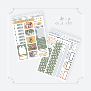 HOBONICHI COUSIN - Tidy Up Bubba Bear Studios HOBONICHI COUSIN - Tidy Up Stickers