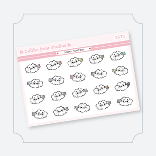 Cloudia - Ticket Stub Quarter Sheet Bubba Bear Studios Cloudia - Ticket Stub Stickers