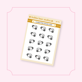 Cloudia - Trash Day Mini Sheet Bubba Bear Studios Cloudia - Trash Day Stickers
