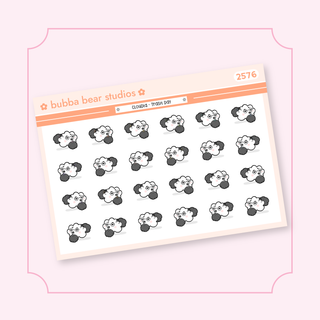 Cloudia - Trash Day Quarter Sheet Bubba Bear Studios Cloudia - Trash Day Stickers