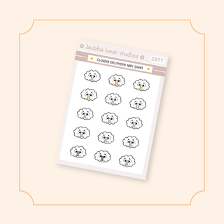Cloudia - Cellphone Mini Sheet Bubba Bear Studios Cloudia - Cellphone Stickers
