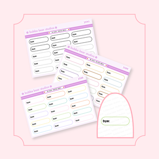 BB Show - Evicted Labels Standard Buy All (Set of 3) Bubba Bear Studios BB Show - Evicted Labels Stickers