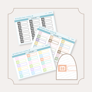 BB Show Labels Mini Buy All (Set of 3) Bubba Bear Studios BB Show Labels Stickers