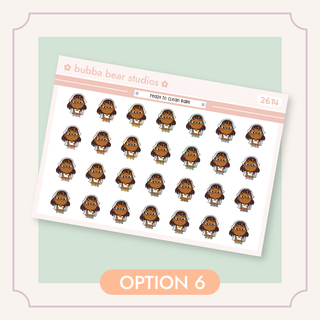 Ready To Clean Babe Option 6 Bubba Bear Studios Ready To Clean Babe Stickers