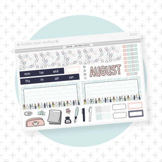 2023 - Hobonichi Weeks Monthly August Bubba Bear Studios 2023 - Hobonichi Weeks Monthly