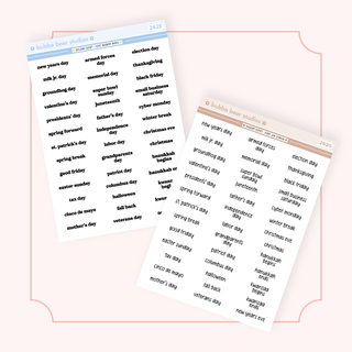 Holiday Scripts Bubba Bear Studios Holiday Scripts Stickers