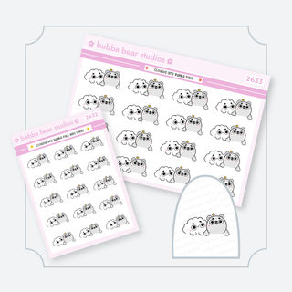 Cloudia and Bubba Pals Buy Both Sizes (Set of 2) Bubba Bear Studios Cloudia and Bubba Pals Stationery