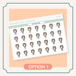 Scrub Brush Babe Option 1 Bubba Bear Studios Scrub Brush Babe Stickers