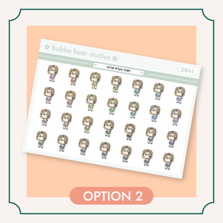 Scrub Brush Babe Option 2 Bubba Bear Studios Scrub Brush Babe Stickers