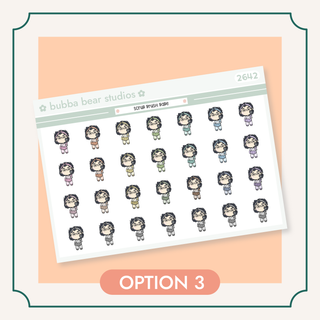 Scrub Brush Babe Option 3 Bubba Bear Studios Scrub Brush Babe Stickers