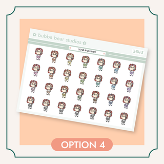 Scrub Brush Babe Option 4 Bubba Bear Studios Scrub Brush Babe Stickers