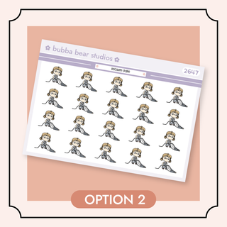 Vacuum Babe Option 2 Bubba Bear Studios Vacuum Babe Stickers