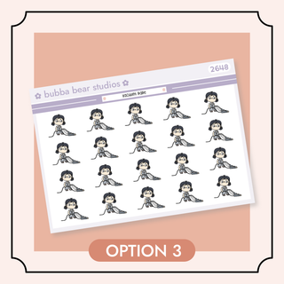 Vacuum Babe Option 3 Bubba Bear Studios Vacuum Babe Stickers