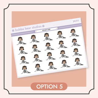 Vacuum Babe Option 5 Bubba Bear Studios Vacuum Babe Stickers