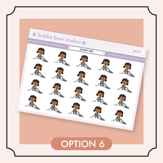 Vacuum Babe Option 6 Bubba Bear Studios Vacuum Babe Stickers